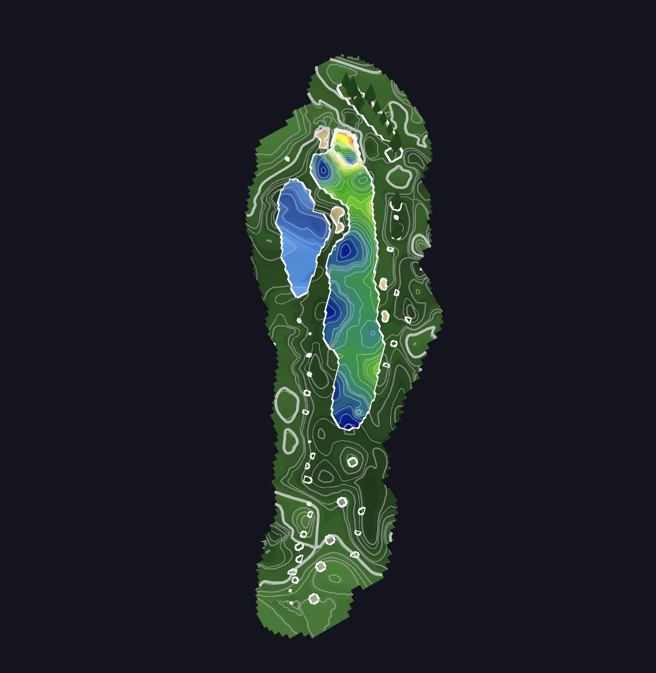 Full-hole elevation map