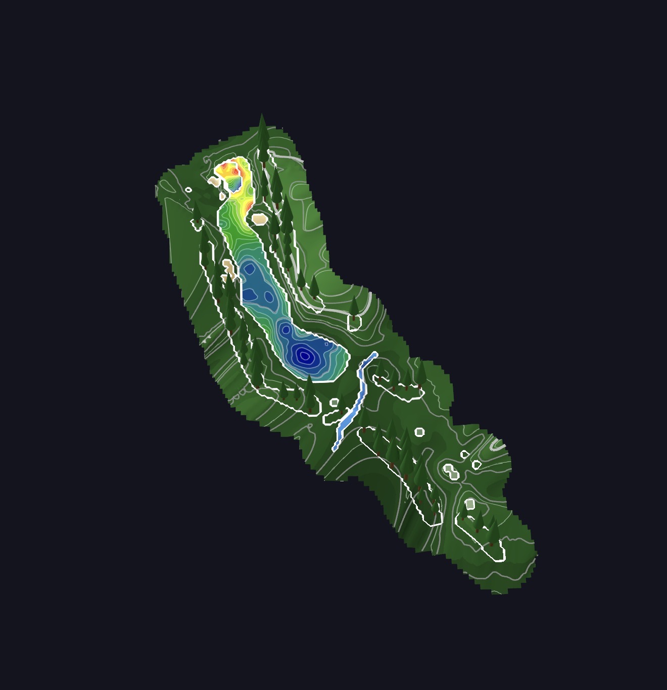 Full-hole elevation map